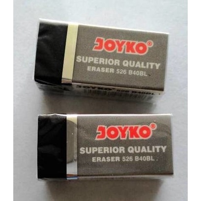 ORI Penghapus Pensil Joyko 526 B40bl Hitam Rubber Eraser Stip Kecil Stationery Hapus Murah / Penghapus / Penghapus Pensil / Penghapus Joyko 526 Berwarna dan Combo