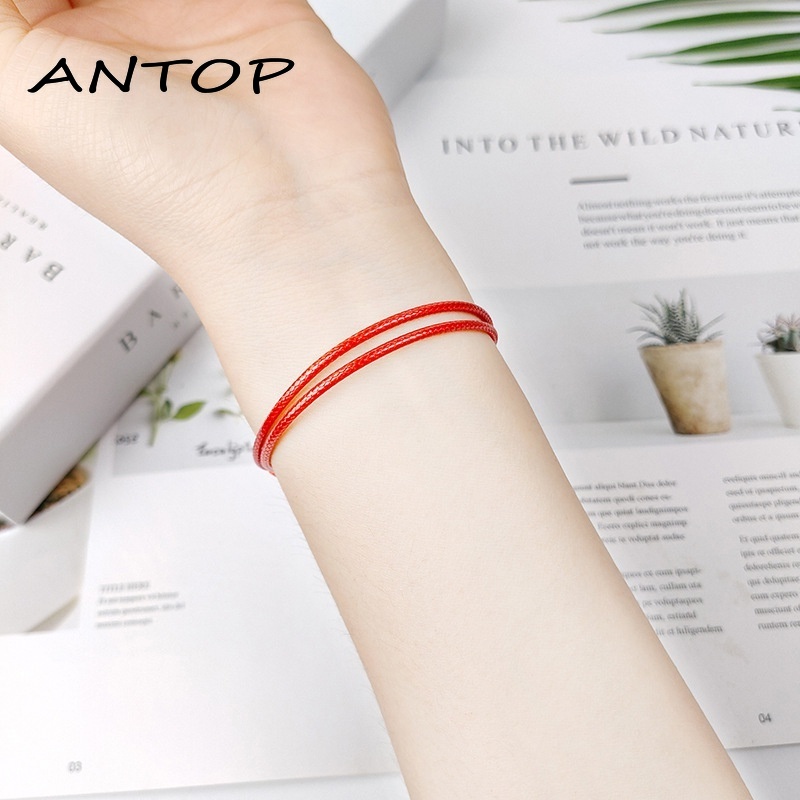 2 Pcs Gelang Couple Tali Lilin Untuk Persahabatan/bestie Pasangan Cross ANTOP