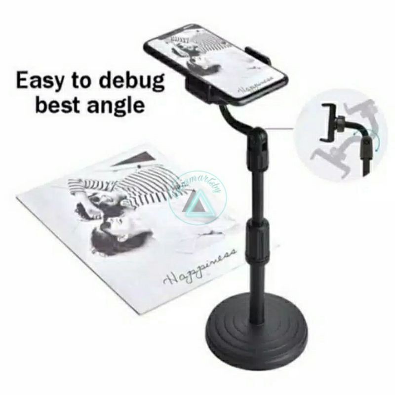 Holder HP Meja / Stand Foldable  Phone Holder  / 360° Rotating Tongsis / Stand HP