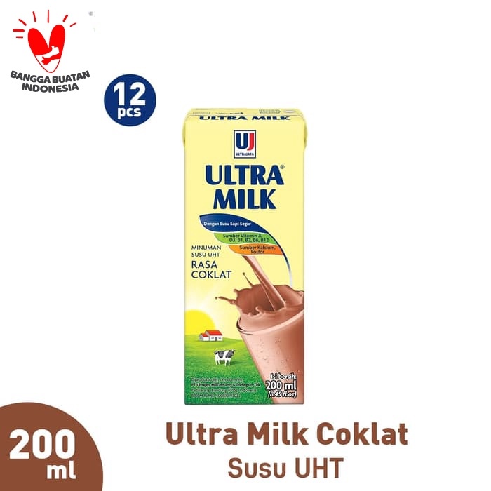 

b2011bb Ultra Milk Susu Uht Coklat 12X200Ml Xa201As