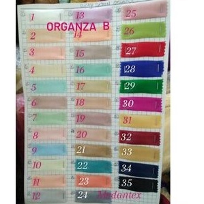 Bahan organza/Organza dof/Kain organza/ping