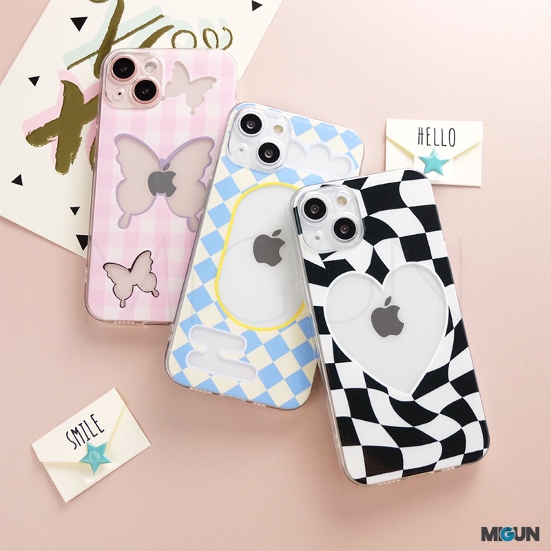 New! Mosaic Glossy Pattern Case - Softcase Fullcover for iPhone 7 8 SE2020 7+ 8+ X XS XR XSMAX 11 12 13 MINI PRO PROMAX