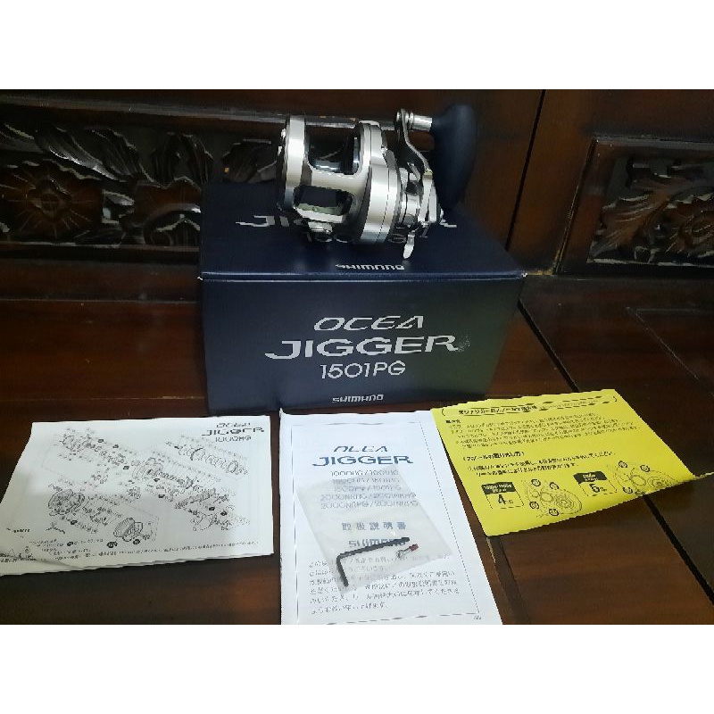 reel oh overhead shimano oj ocea jigger 1501pg 1501 pg 2017 like new