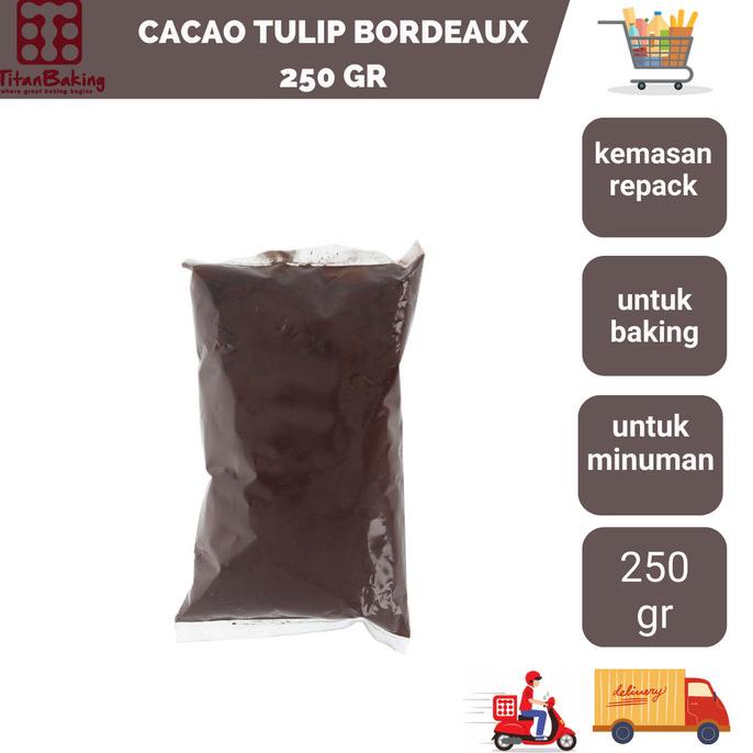 

CACAO TULIP BORDEAUX ECERAN 250 GR TERLARIS TERPERCAYA ORIGINAL