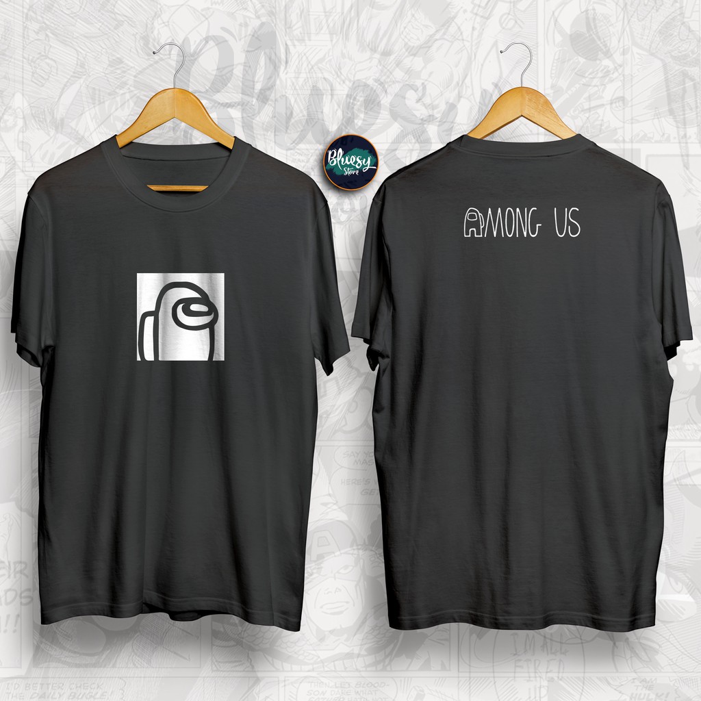 Kaos GAME AMONG US LOGO AND CHARACTER WEREWOLF SABOTEUR / T-SHIRT AMONG US BAJU GAMERS