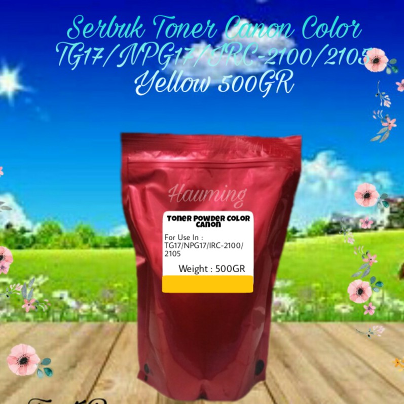 Serbuk Toner Canon NPG17 NPG 17 TG17 TG 17 IR C2100 C2105 IRC 2100 2105 IR2100 IR2105 Yellow 500gr