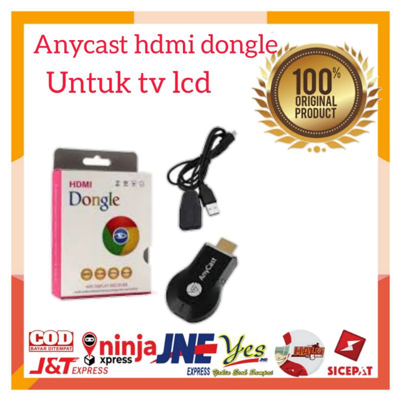 ANYCAST HDMI DONGLE MIRACAST TV ANYCASH HDMI DONGEL WIFI / ALAT PENGHUBUNG HP KE TV LED