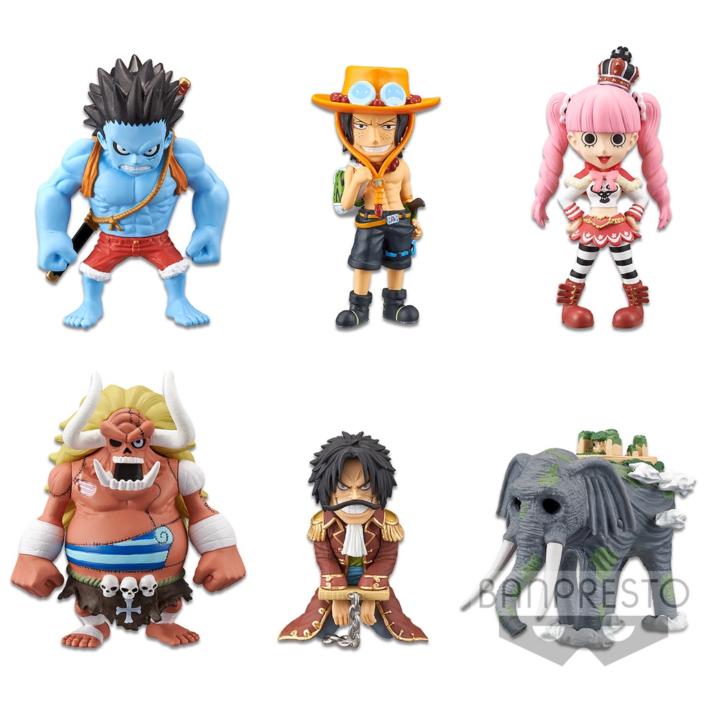 One Piece WCF Treasure Rally vol.2 Set of 6pcs - Action Figure Nightmare Luffy Ace Perona Oars Oz Ro