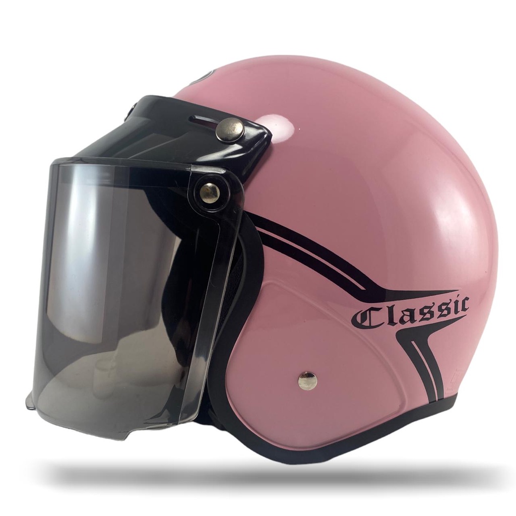 Helm Bogo Classic Kekinian Pria Wanita Helem Retro SNI