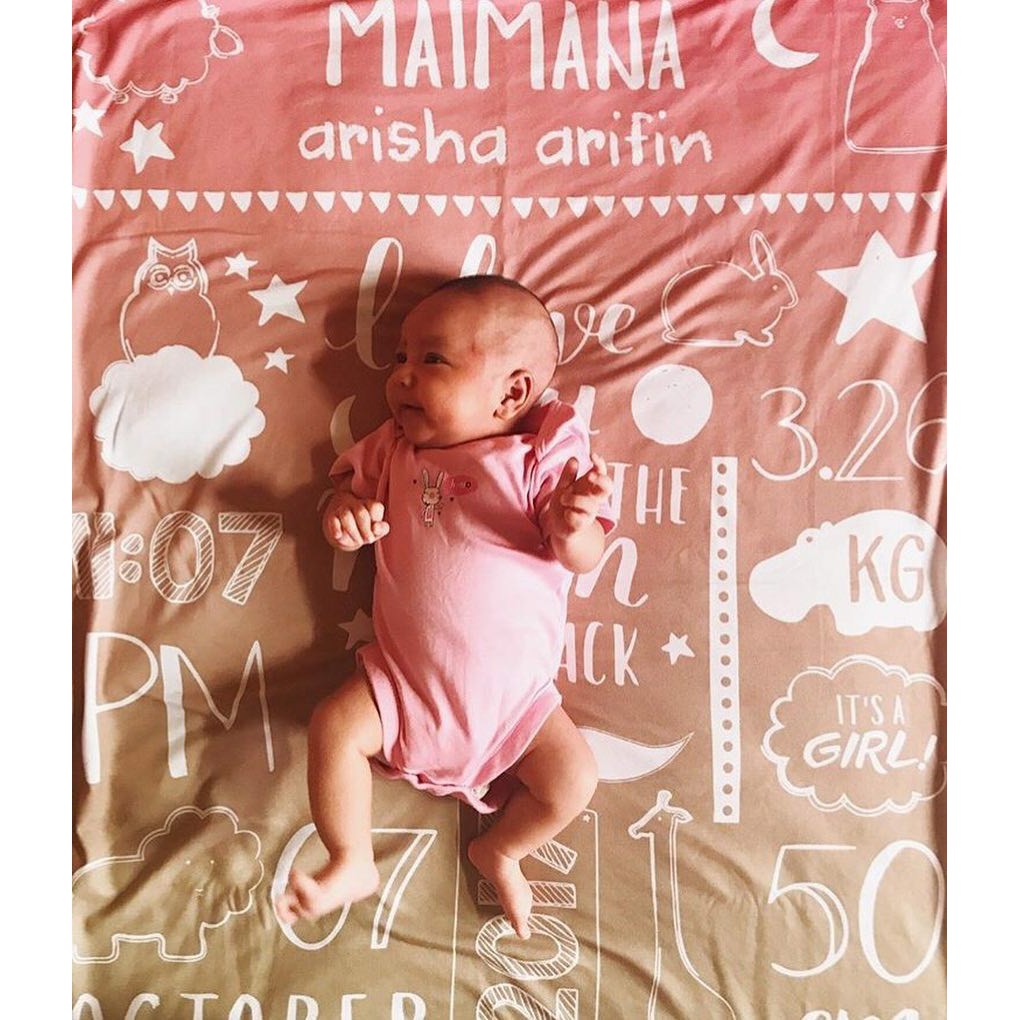 Maison Elmesa Baby Blanket Selimut Bayi Selimut Nama Moon Series