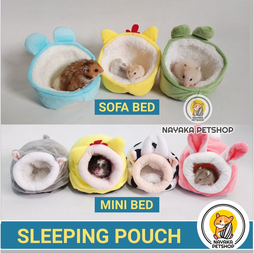 Kasur Hamster Sleeping Pouch Sugar Glider Mini Bed Tempat Tidur Tupai