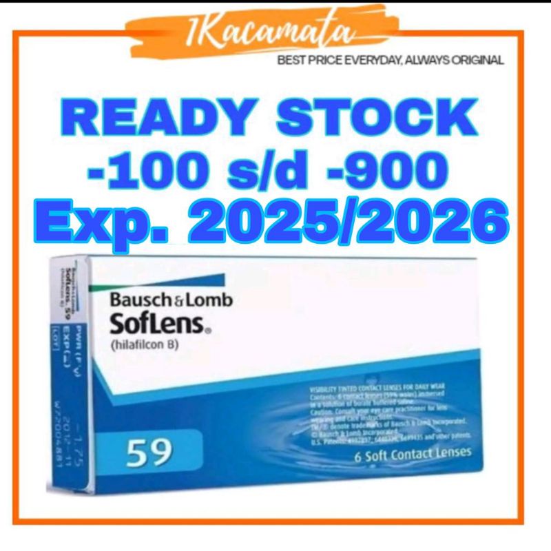 Bausch and lomb softlens bening transparan bulanan (monthly) sensitif