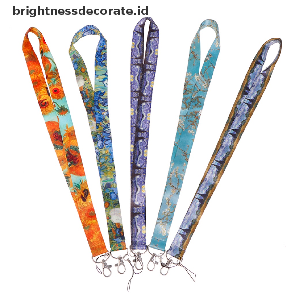 1 Pc Tali Lanyard Lencana Pemegang Kartu ID Ponsel Pass