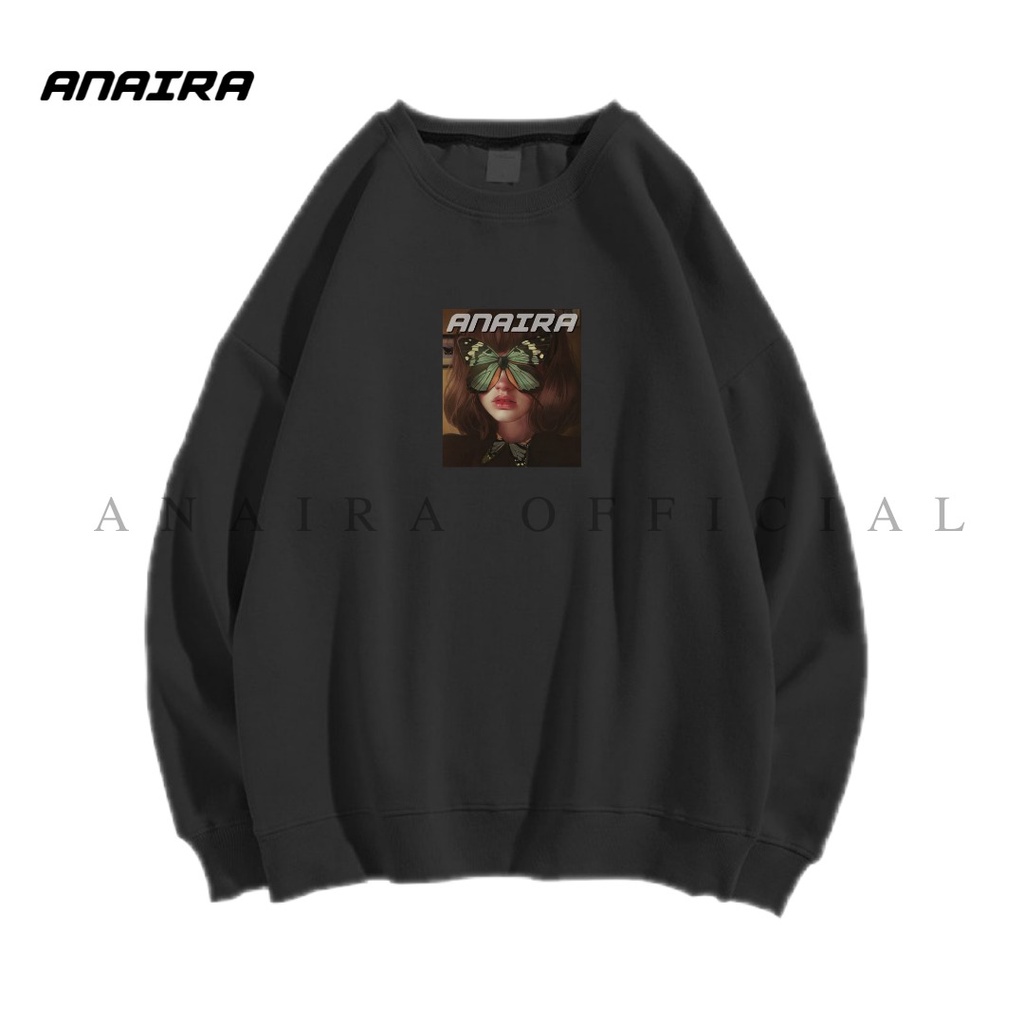 BUTTERFLY GIRL SWEATER CREWNECK ANAIRAOFFICIAL