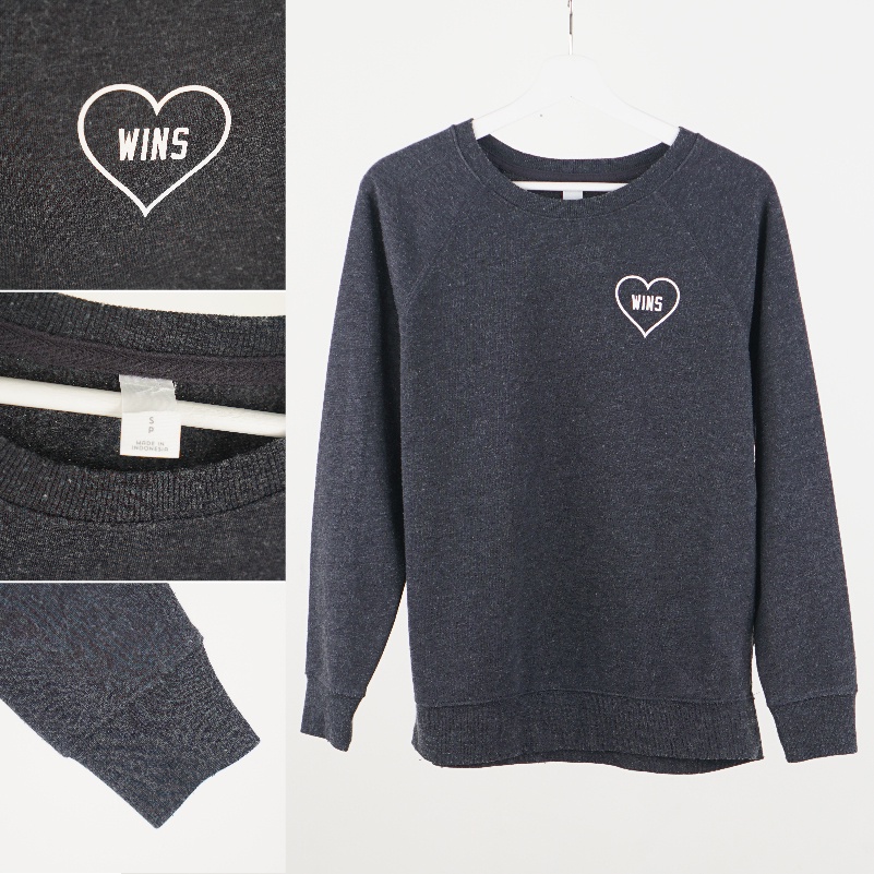 Sweatshirt Wanita- Fleece Relaxed Sweatshirt [OSW 01 GAB 2]-OSW 01DGW DARK GREY