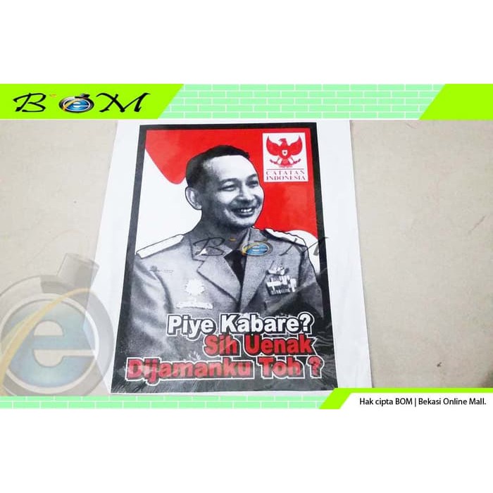 

sticker stiker gambar pak suharto soeharto piye kabare