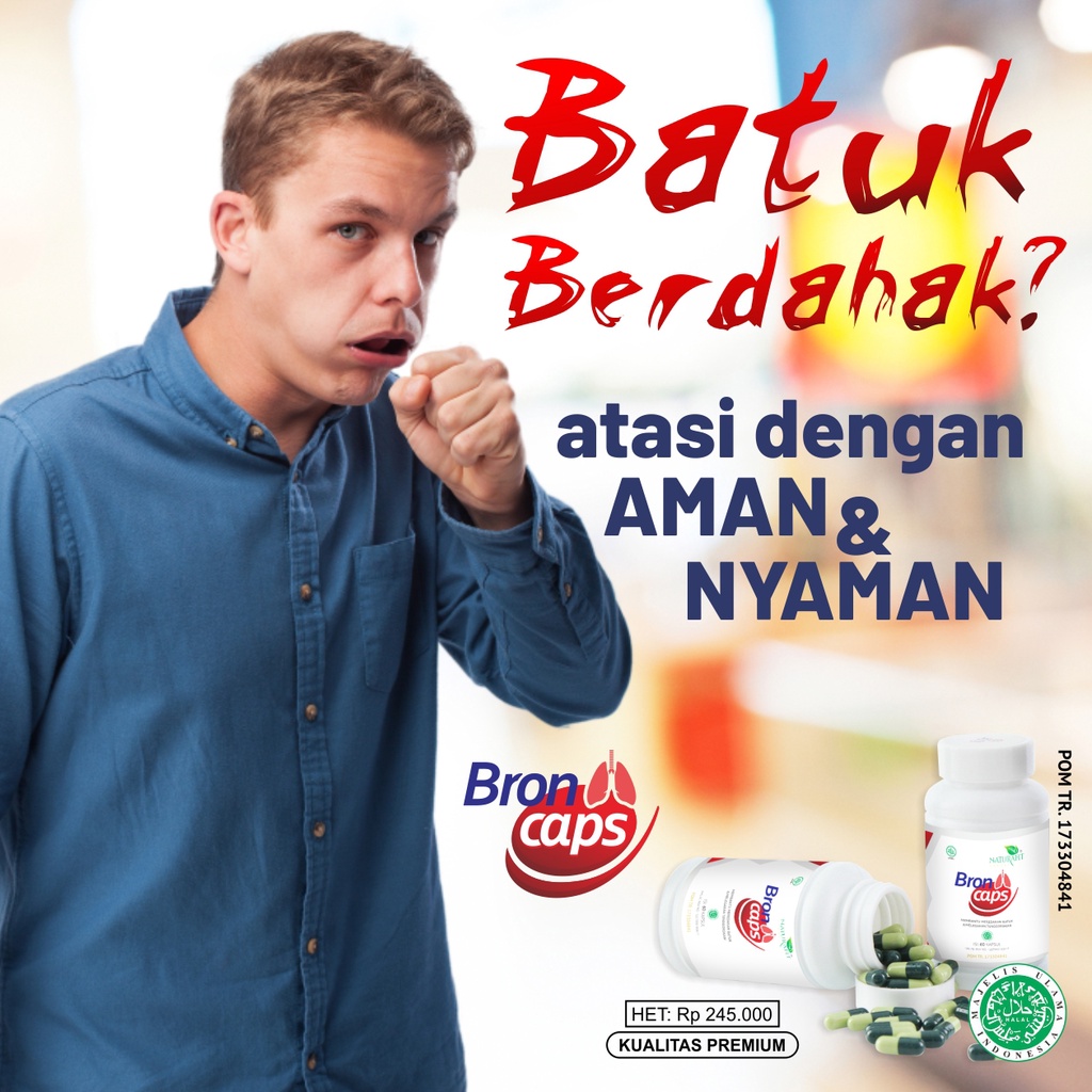 

obat herbal untuk meredakan batuk pilek Asma Paru Paru TBC / BRONCAPS Premium Asli Bron caps original Naturafit/Obat herbal atasi tanpa operasi/Obat herbal asli/obat herbal tanpa bahan kimia/obat herbal bpom/obat herbal langsung pabrik