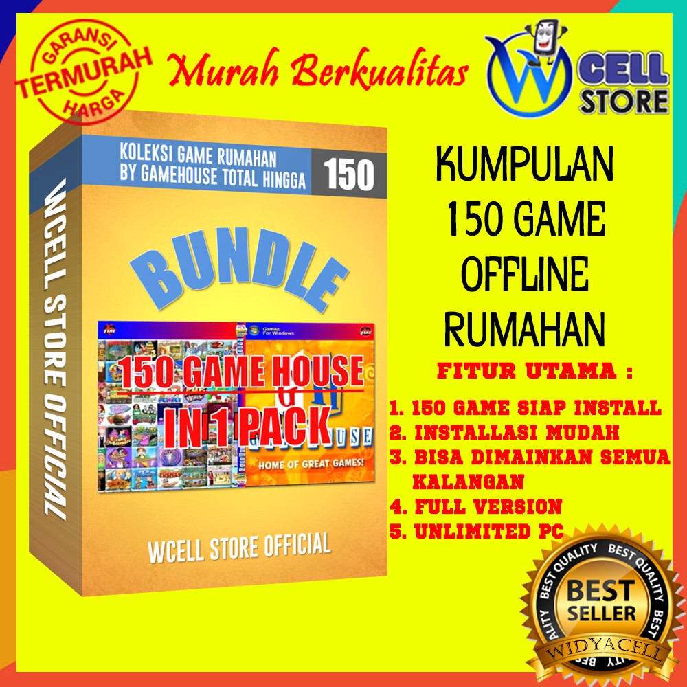 PAKET KOMPLIT BUNDLE 150 GAMES PC OFFLINE SIAP PAKAI BY GAMEHOUSE FULL VERSION UNLIMITED PC
