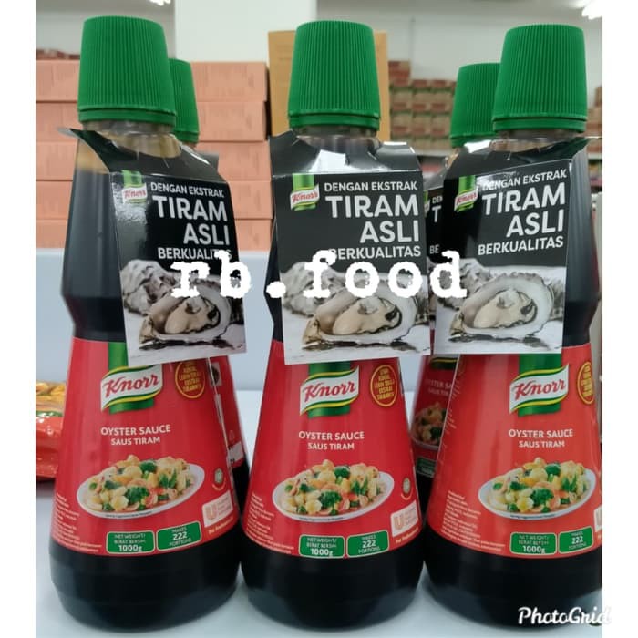 

Knorr knor Knoor Oyster Sauce 1 kg/Saus Tiram