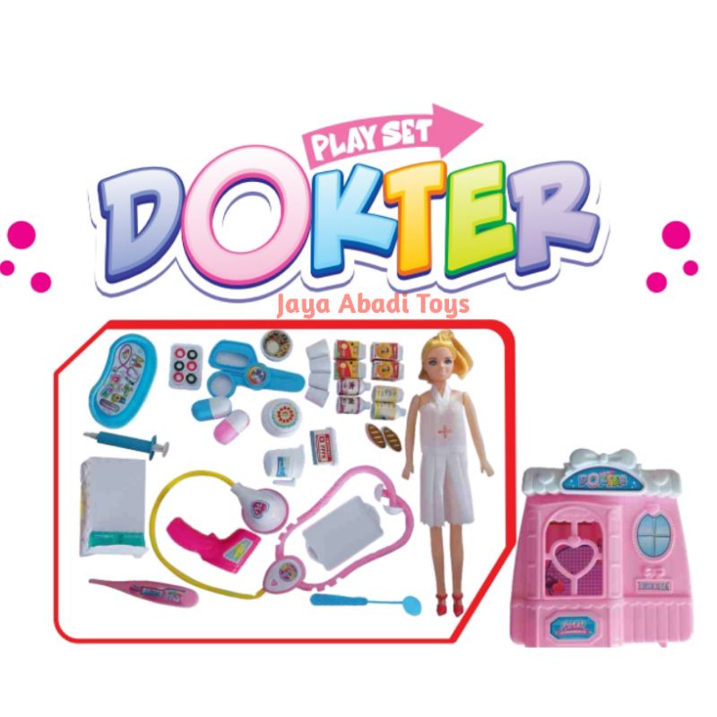 MAINAN ANAK MURAH !!! MS15 DOKTER PLAY SET RUMAH RUMAHAN SAKIT DOKTER KOPER