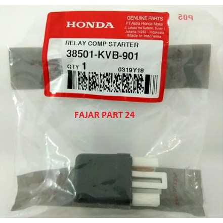 RELAY COMP START BENDIK STATER STARTER BEAT SCOOPY VARIO KARBU SUPRA X 125 ORI AHM 38501KVB901-1