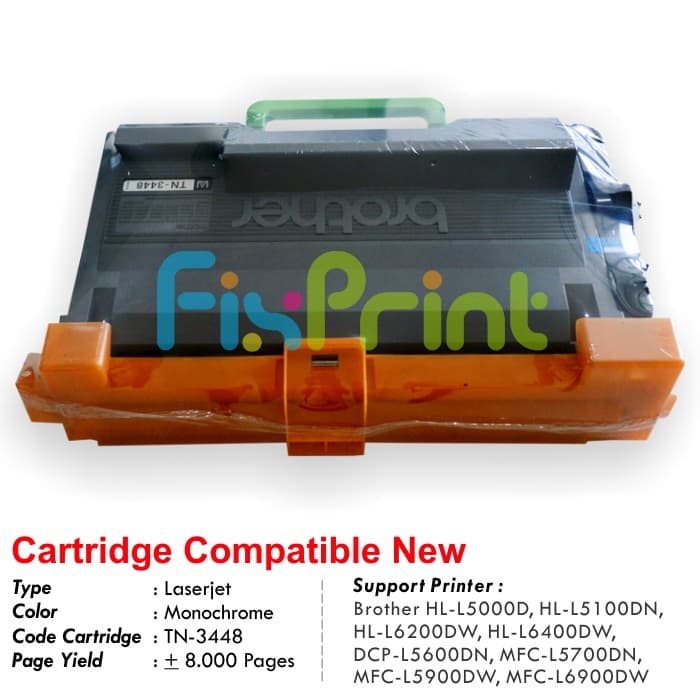 Cartridge Toner TN-3448 Printer MFC-L5700DN MFC-L5900DW MFC-L6900DW FSB1521