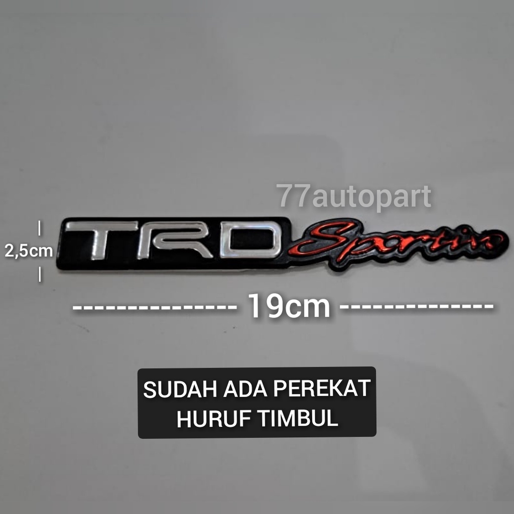 emblem logo mobil tulisan trd sportivo