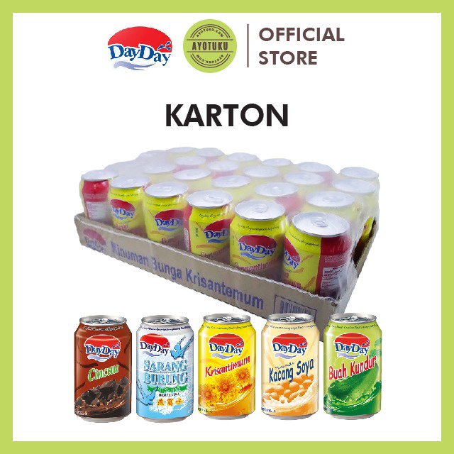 

DAYDAY MINUMAN BERPERISA (KARTON) / CINCAU / BIRD NEST/ KUNDUR / TEH BUNGA / SUSU KEDELAI DAY DAY