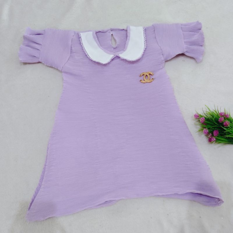 Dress Turun Naik Anak 4 5 Tahun cewek perempuan baju viral ( Dress Turnaik Chanela )