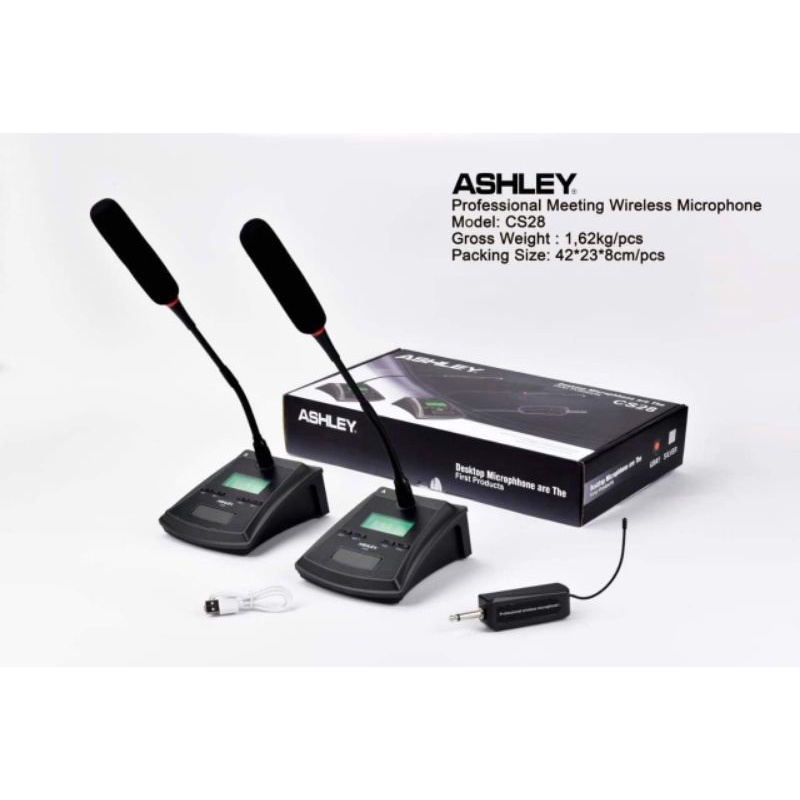MIC MEJA ASHLEY CS28 ORIGINAL/MIC WIRELESS MICROPHONE MEJA ASHLEY ORIGINAL