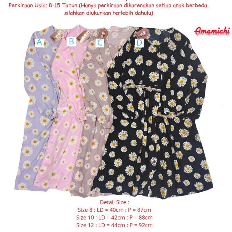 Ready Stock FFDTK Tunik Anak Remaja Katun Rayon Anak Perempuan Tanggung Usia 8-15 Tahun 52 Diskon