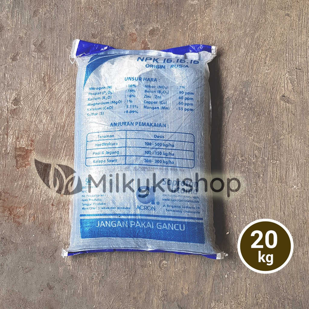 PUPUK PAK TANI NPK 16 16 16 BIRU ISI 20 KG KP VIA GOSEND GRAB