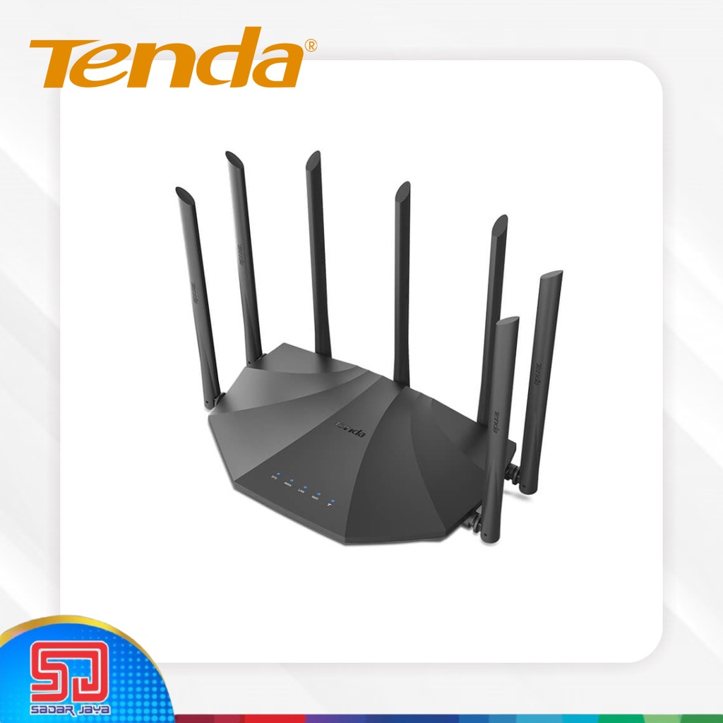 Tenda Router AC23 2.4GHz + 5GHz AC2100 Smart Nirkabel Antena Dual Band Gigabit WiFi