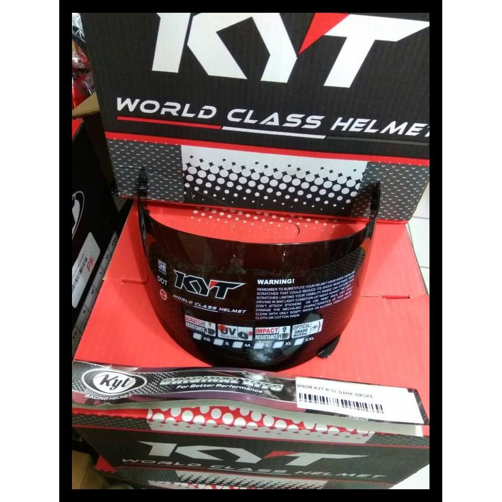 Visor Kaca Helm Kyt Rc7 Kyt Rc Seven Kyt R10 Kyt K2 Rider Dark Smoke