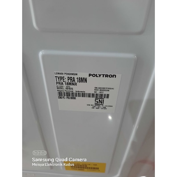 Kulkas 1 Pintu Polytron PRA 18MNR