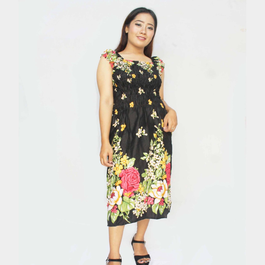 DRES KERUT PANJANG BALI (pilih motif)