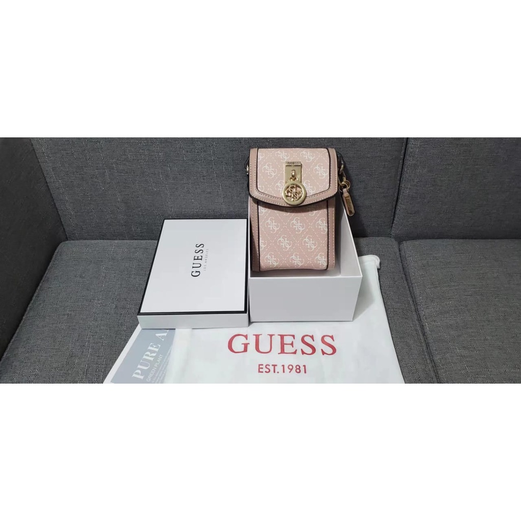 NEW!!! TAS SELEMPANG GUESS TAS PHONE/TAS HP/SLING BAG JANSEN MESSENGER FASHION WANITA IMPORT PREMIUM #223013