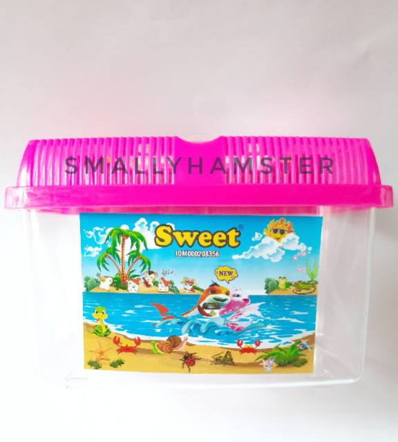 SWEET Terrarium kandang kura-kura ikan cupang hamster-3