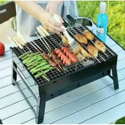 [TOSERBA_EMAK] -  PEMANGGANG LIPAT MULTIGUNA - PORTABLE BBQ GRILL JAGOO 35 CM