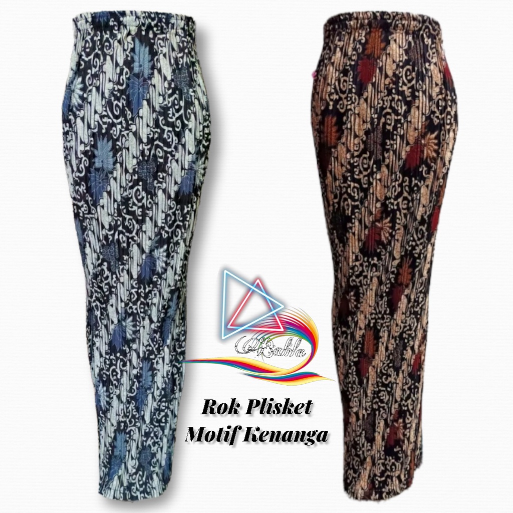 Bali.la™ Rok / Rok Plisket / Rok Plisket Batik / Rok Plisket Batik Motif Kenanga / Rok Prisket Bawah