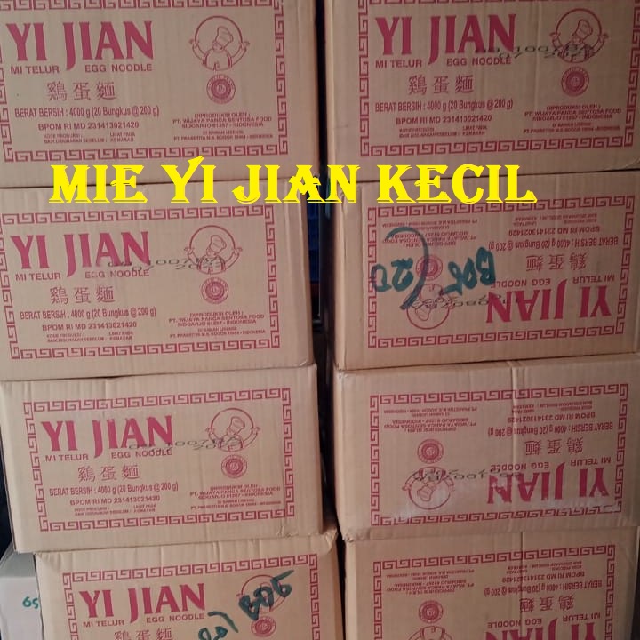 

Mi Mie Telur Yi Jian KECIL 1 KARTON DUS 200gr Kering Yijian Telor Instan Egg Noodle Goreng Kuah