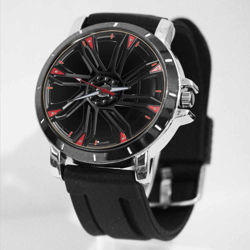 Jam Custom velg mobil art1 098 Rubber Termurah 2021