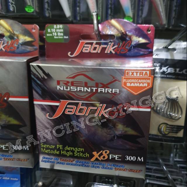 PE JABRIK HS X8 RELIX NUSANTARA 0.8 0.16mm MossGREENBLACK