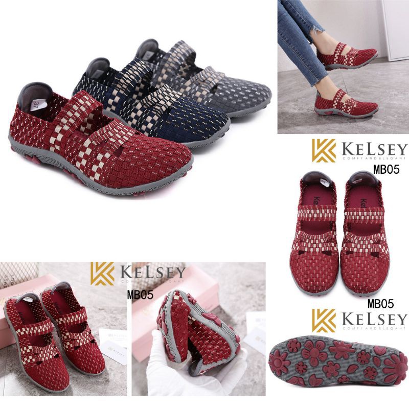 Kelsey Sepatu Rajut Wanita / Sepatu Flat Rajut Wanita MB05