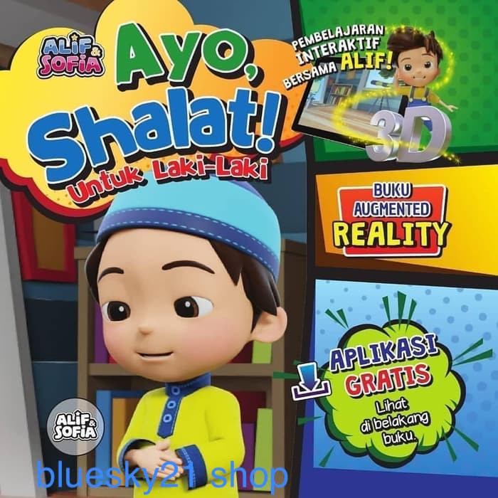 Buku Belajar Sholat Laki-laki 4D 3D - Augmented Reality Children Book - Buku Anak Hippo Magic