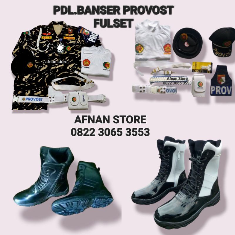 PDL PROVOST BANSER FULSET  SEPATU + NAMA + BEDGE PROVOST