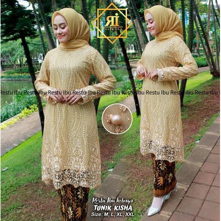 set kebaya tunik kisha berkualitas