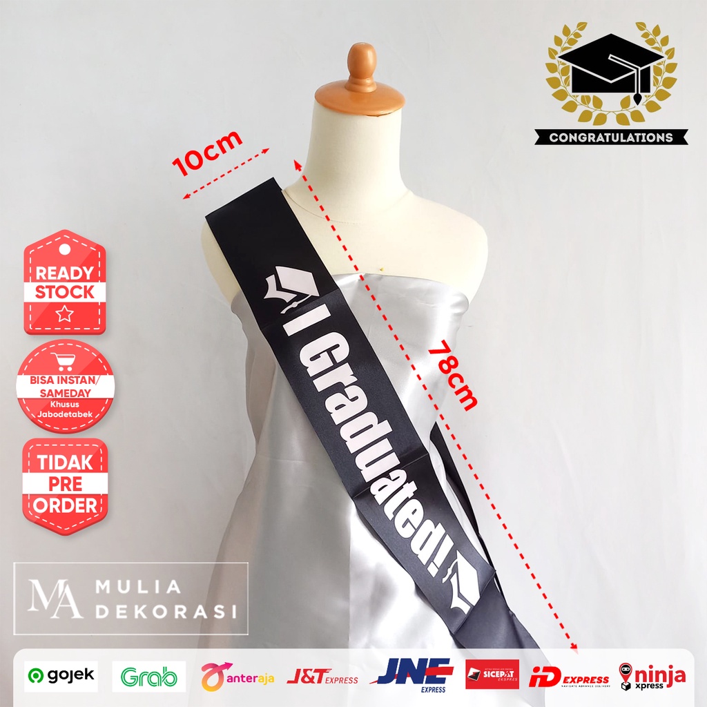 Sash Selempang Bride To Be Graduation Mom To Be Bridesmaid Selempang