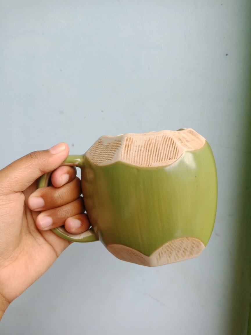 Mug Kelapa Unik Model Batok Klapa Lucu-gelas Mug Tahan Panas Bisa Untuk Mug Kopi Teh & Souvenir