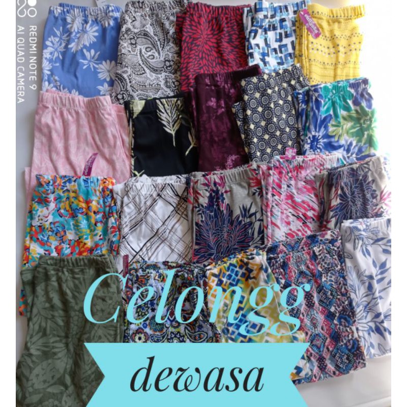 celong celana longgar callysta untuk ibu-ibu daleman gamis bukan legging